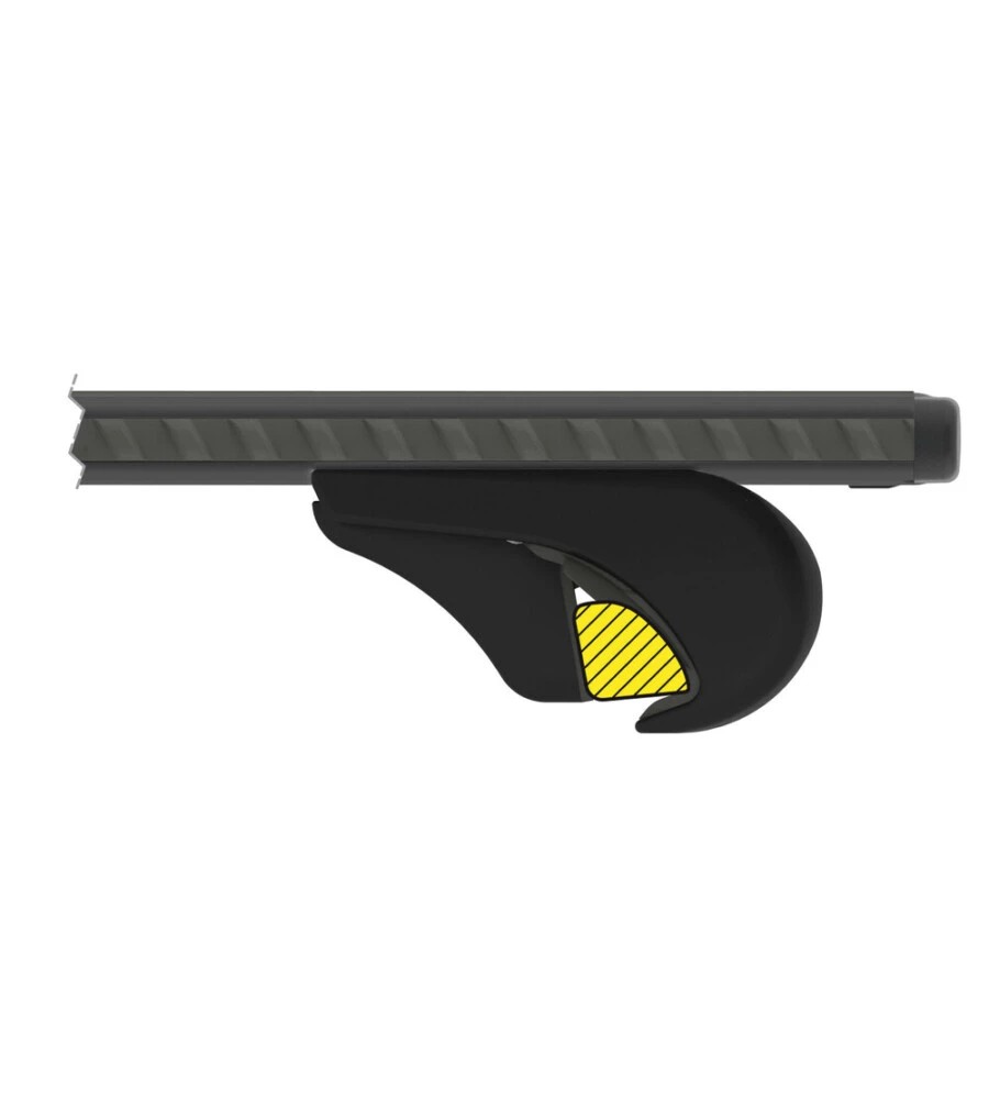 SET COMPLETO BARRE PORTATUTTO "EVOS SILENZIO BLACK RAIL" IN ALLUMINIO XL 140 CM - N15092
