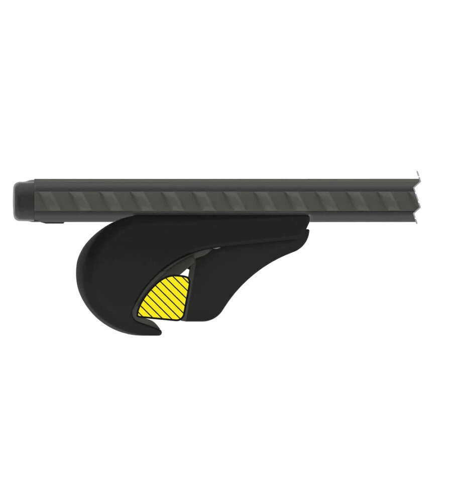 SET COMPLETO BARRE PORTATUTTO "EVOS SILENZIO BLACK RAIL" IN ALLUMINIO XL 140 CM - N15092
