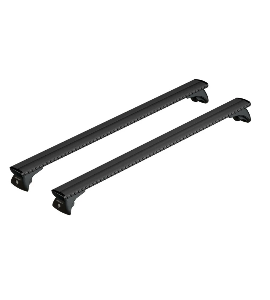 SET COMPLETO BARRE PORTATUTTO "EVOS SILENZIO BLACK IN-RAIL" IN ALLUMINIO L 128 CM - N15101