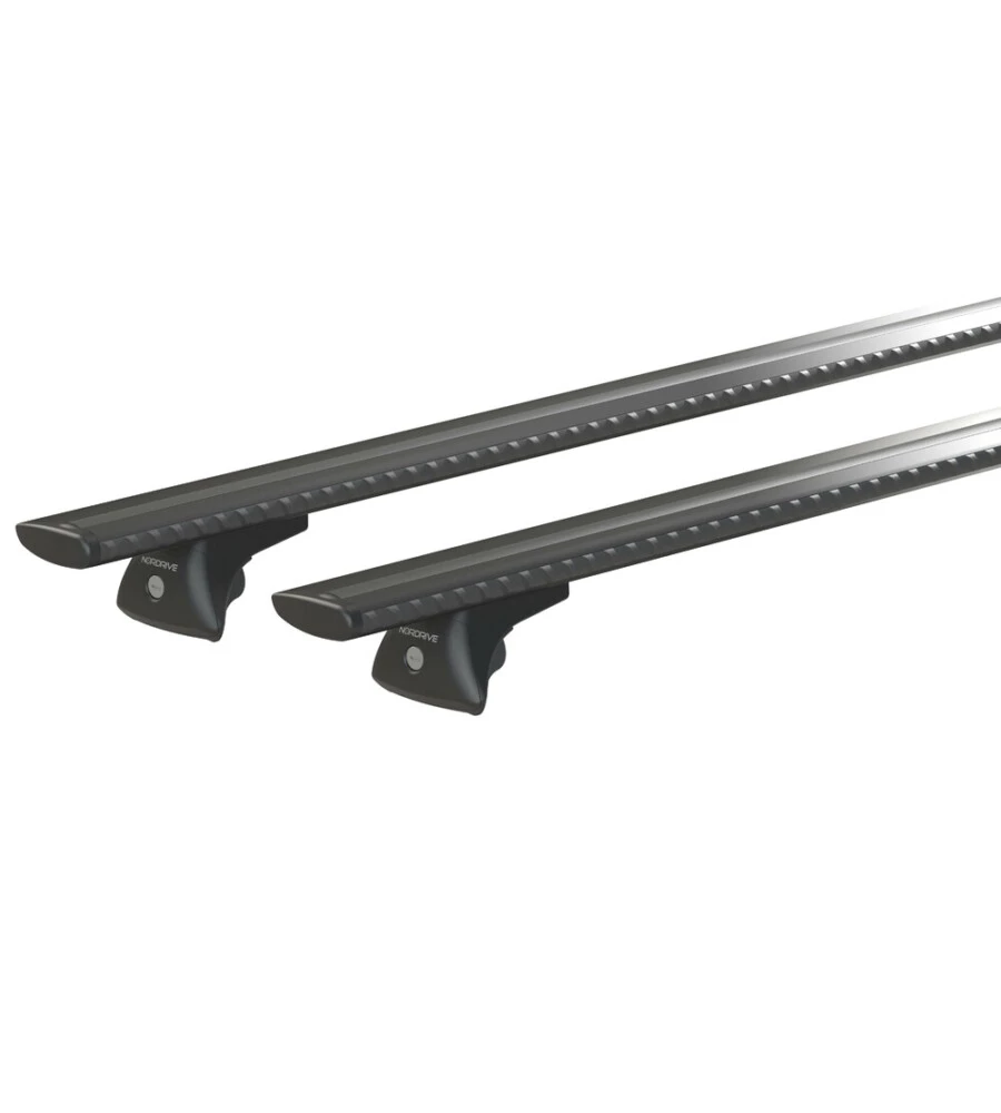 SET COMPLETO BARRE PORTATUTTO "EVOS SILENZIO BLACK IN-RAIL" IN ALLUMINIO L 128 CM - N15101