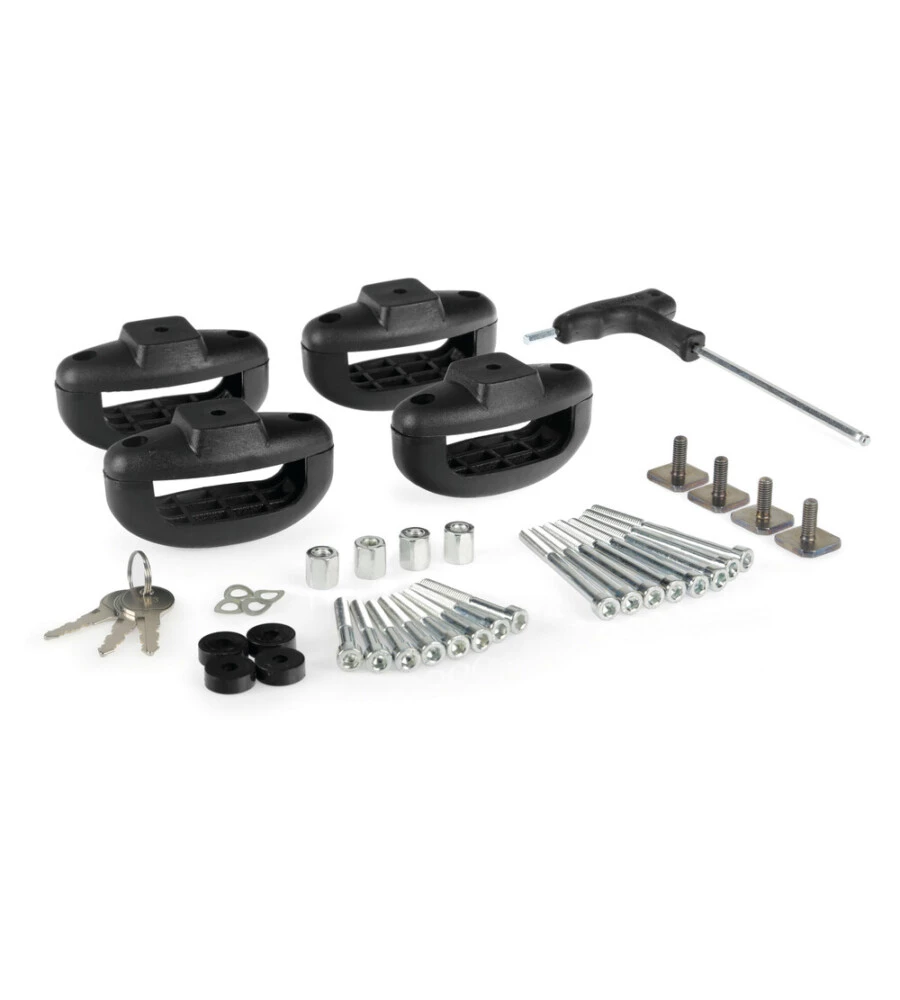 BARRE PORTASCI IN ALLUMINIO "PRO SLIDERS PS-60" COLORE NERO - N40001