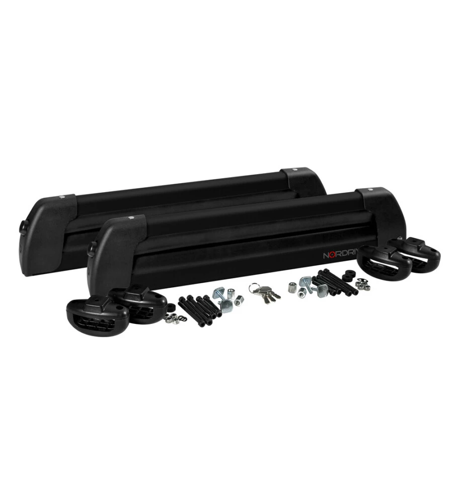 BARRE PORTASCI IN ALLUMINIO "NORDIC-KING NK-40" COLOR NERO - N40012