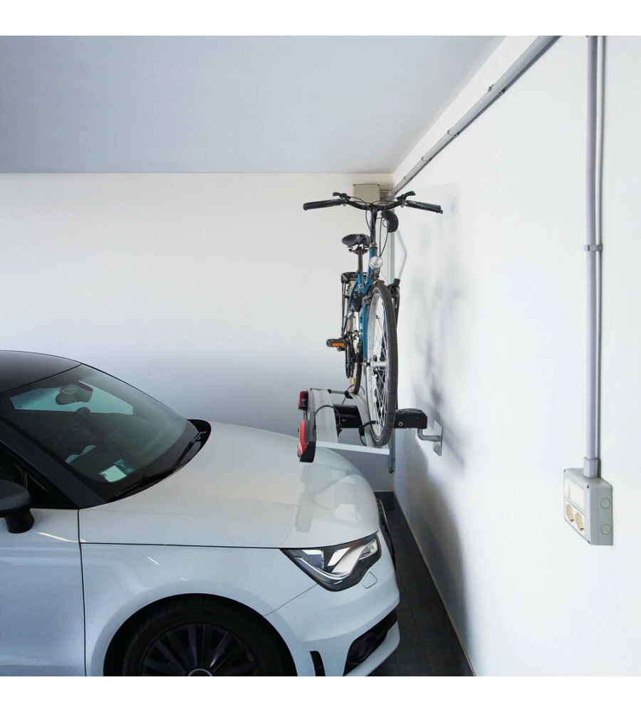 SUPPRTO UNIVERSALE PER PORTABICICLETTE POSTERIORI A GANCIO TRAINO CON FISSAGGIO A MURO O SOFFITTO - N50950