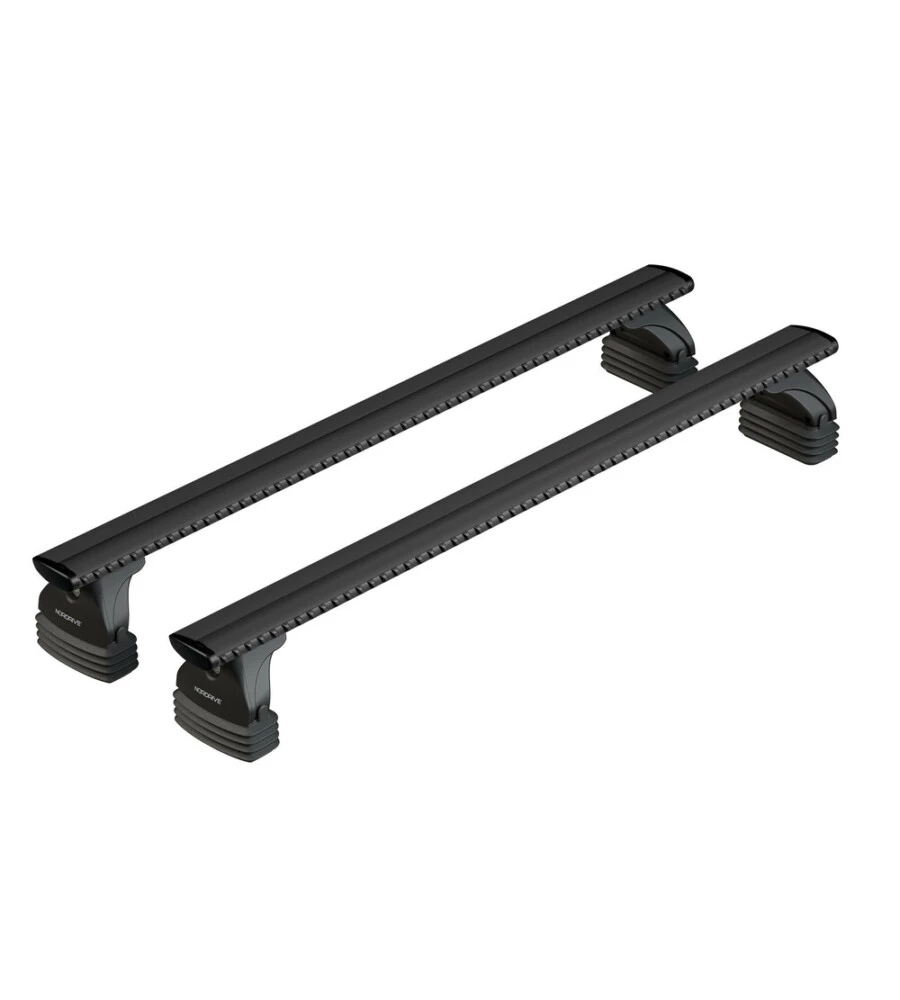 SET COMPLETO BARRE PORTATUTTO "EVOS LP 031 SILENZIO BLACK S" IN ALLUMINIO -  NK031LBS
