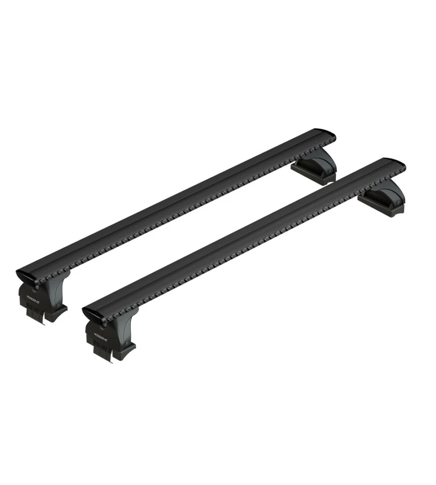 SET COMPLETO BARRE PORTATUTTO "EVOS LP 041 SILENZIO BLACK M" IN ALLUMINIO - NK041LBM