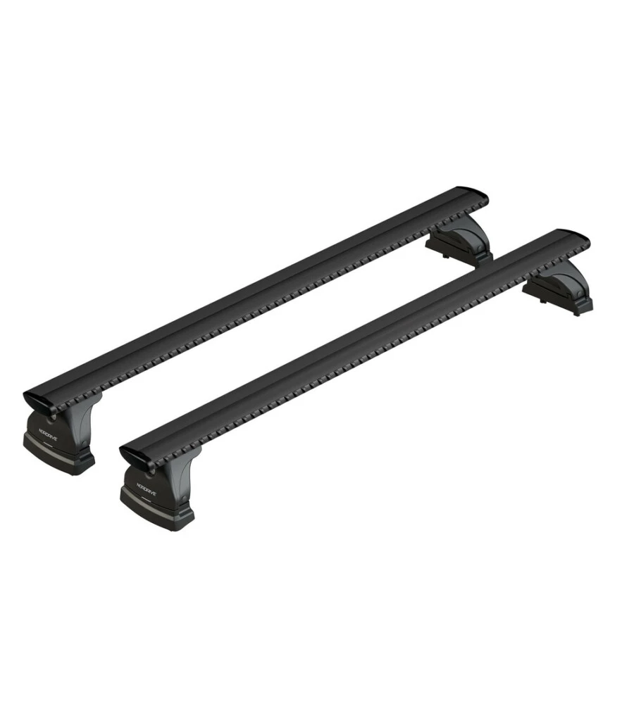 SET COMPLETO BARRE PORTATUTTO "EVOS LP 158 SILENZIO BLACK M" IN ALLUMINIO - NK158LBM