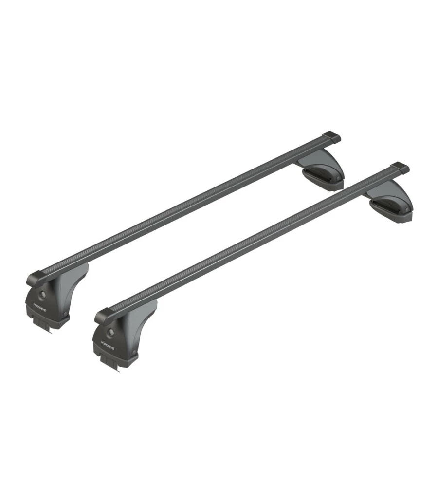 SET COMPLETO BARRE PORTATUTTO "EVOS 242 QUADRA L" IN ACCIAIO - NK242EQL