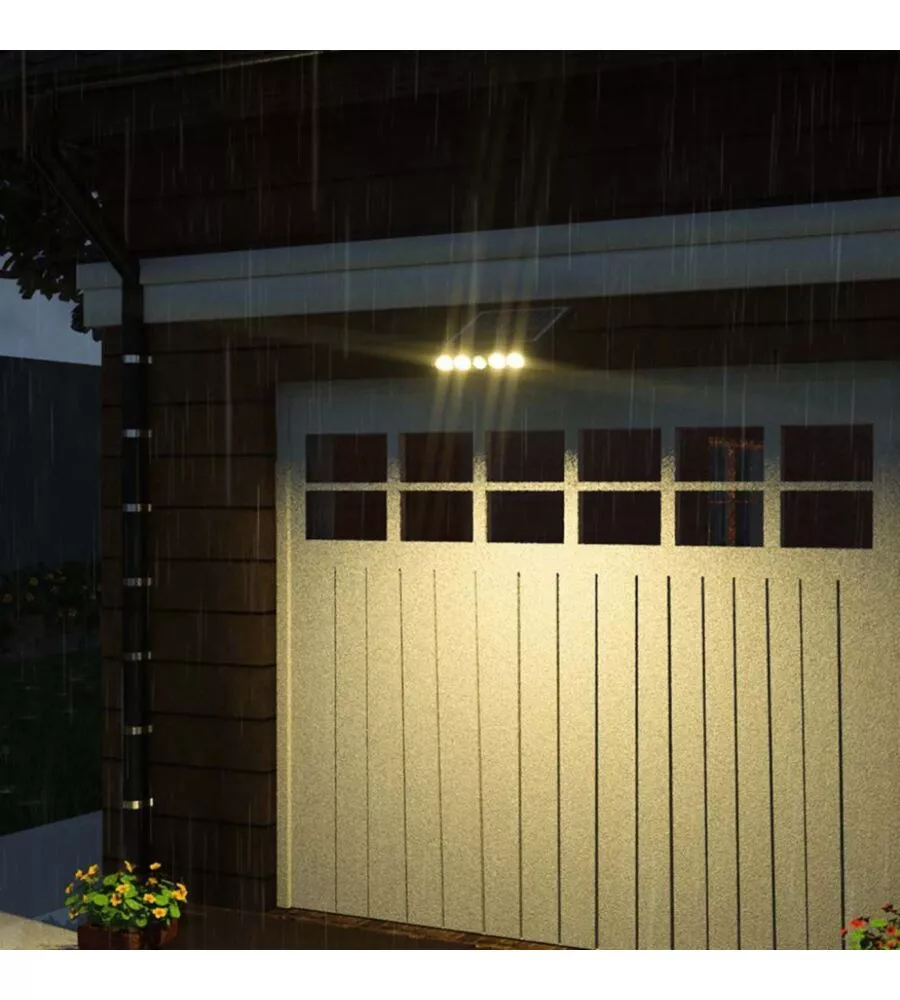 LAMPADA LED DA GIARDINO CON PANNELLO SOLARE, 8 W 6400 K
