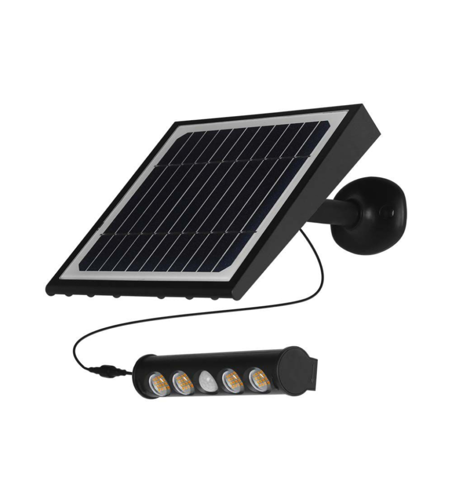 LAMPADA LED DA GIARDINO CON PANNELLO SOLARE, 8 W 6400 K