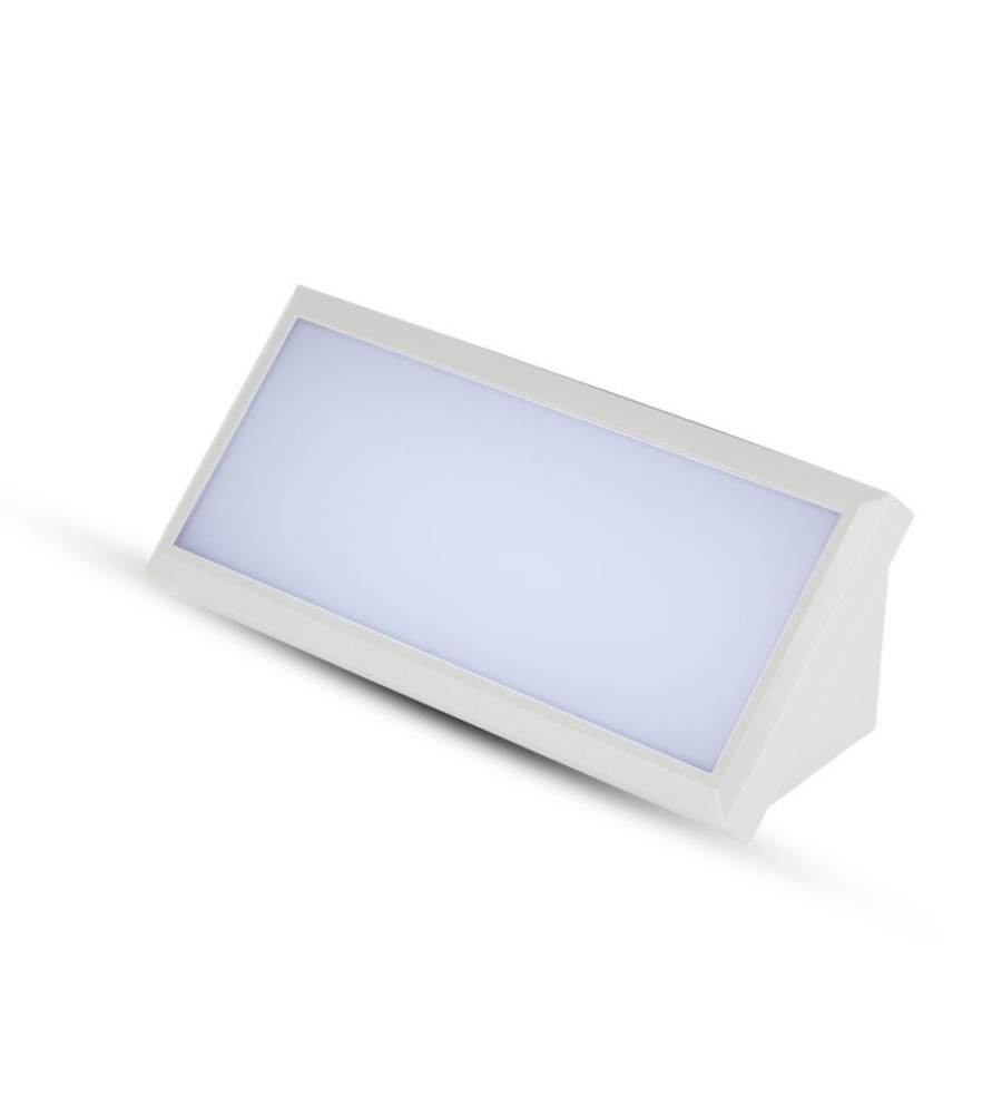LAMPADA LED DA ESTERNO A MURO ANGOLARE BIANCO, 12 W 4000 K