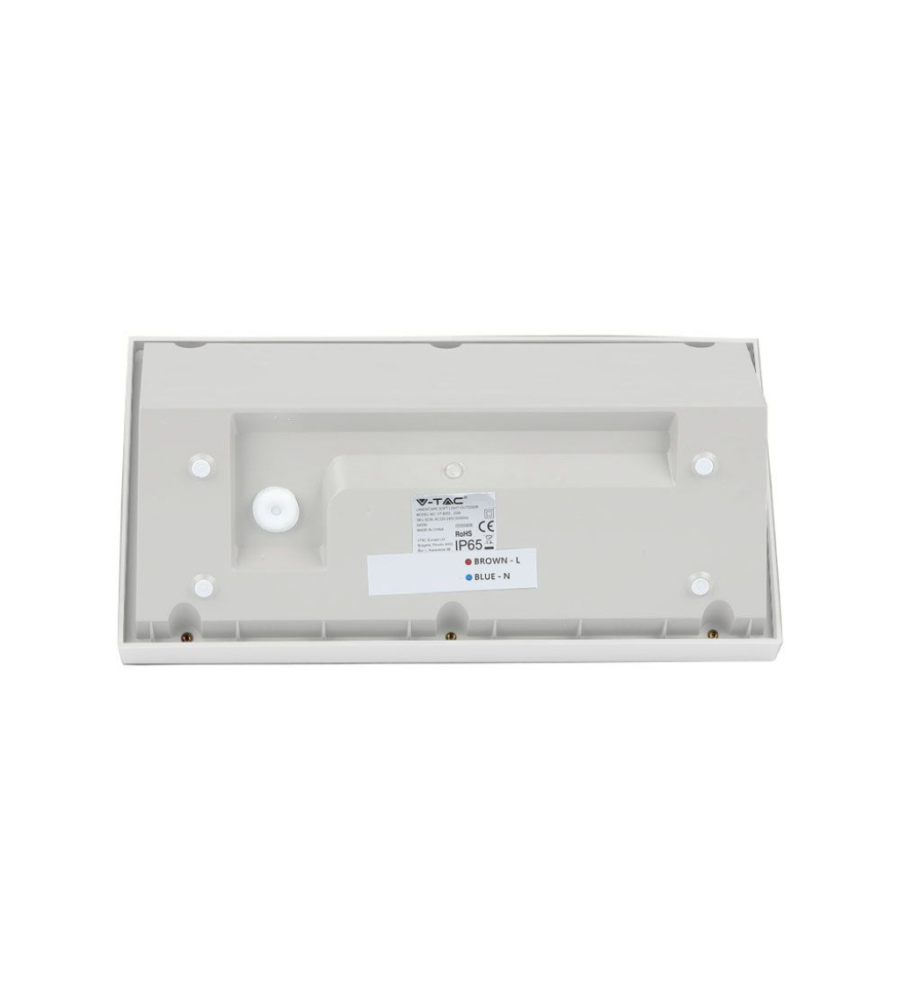 LAMPADA LED DA ESTERNO A MURO ANGOLARE BIANCO, 20 W 6500 K