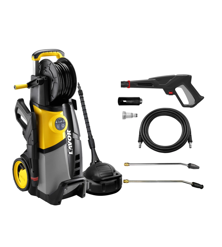 IDROPULITRICE ELETTRICA A FREDDO LAVORWASH "LVR5 PLUS 150 DIGIT" 150 BAR 500 L/H 2300 W - MOTORE AD INDUZIONE