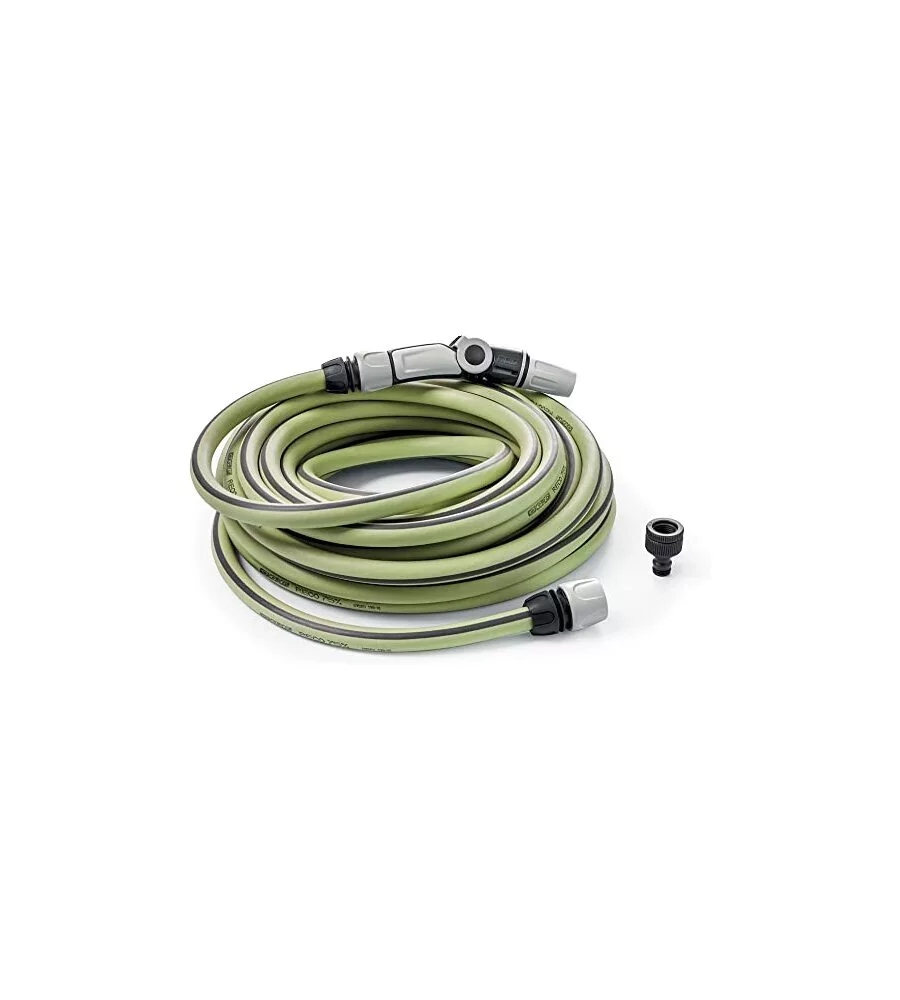 KIT TUBO DI IRRIGAZIONE ECO IN MATERIALE RICICLATO ULTRAMEMORY LIME 15 METRI 5/8" - G.F.