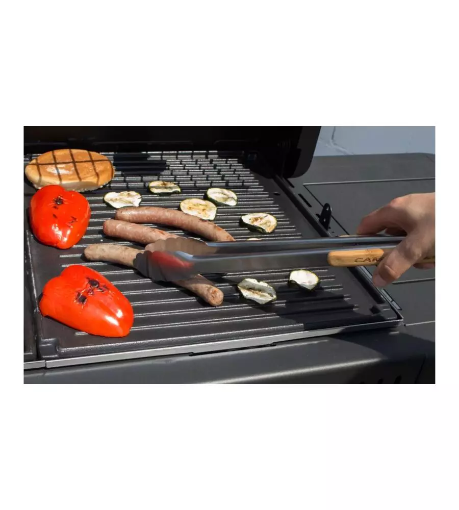 SET UTENSILI PER BARBECUE CON MANICO IN LEGNO E BORSA IN TESSUTO - CAMPINGAZ