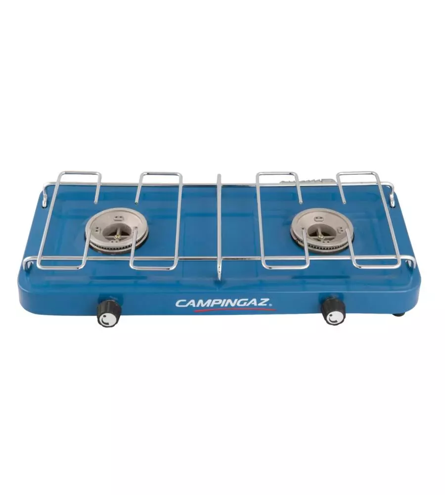 FORNELLO A GAS "BASE CAMP" CON 2 FUOCHI, 43X24X8 CM - CAMPINGAZ