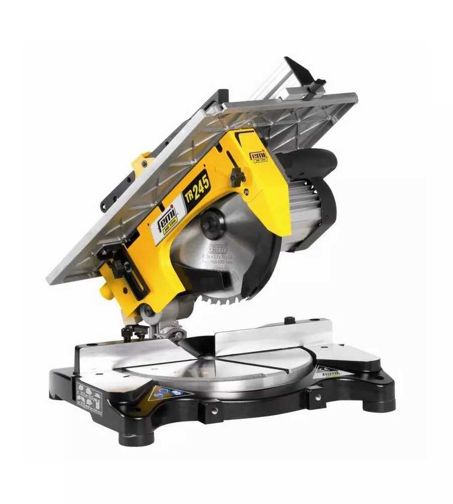 TRONCATRICE PER LEGNO E ALLUMINIO "TR245" CON PIANO SUPERIORE E DIAMETRO 254 MM, 1200 W - FEMI