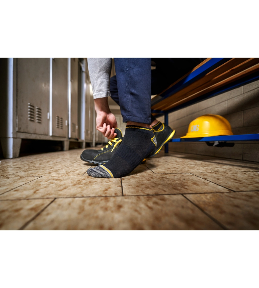 9 PAIA CALZA FANTASMINO DA LAVORO ANTI-INFORTUNISTICA "WRK03" COLORE ASSORTITO, TG 39/42 - WRK
