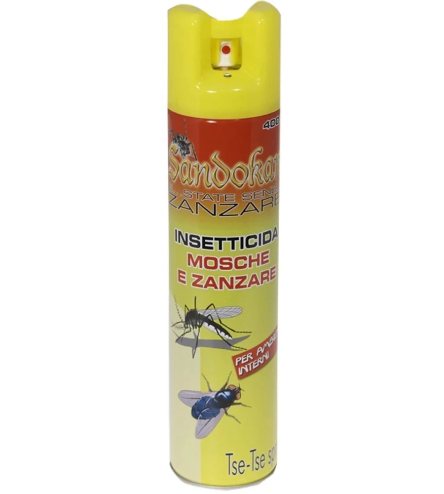 INSETTICIDA SPRAY PER MOSCHE E ZANZARE SANDOKAN 300 ML