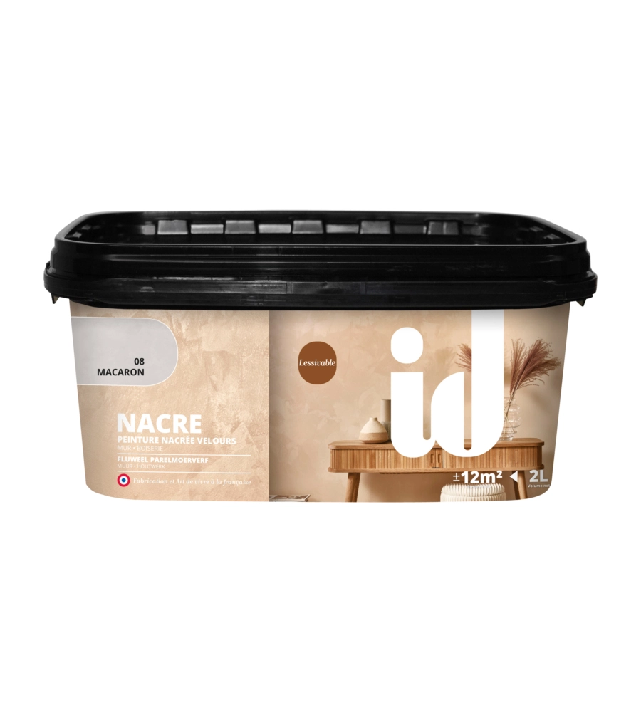 VERNICE PITTURA DECORATIVA LAVABILE, COLORE MACARON - 2 LT