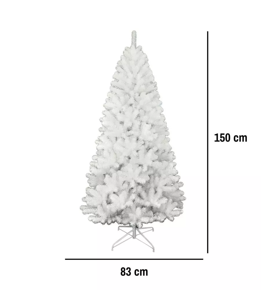ALBERO DI NATALE ARTIFICIALE XMAS JOY "NEVE" BIANCO 150 CM