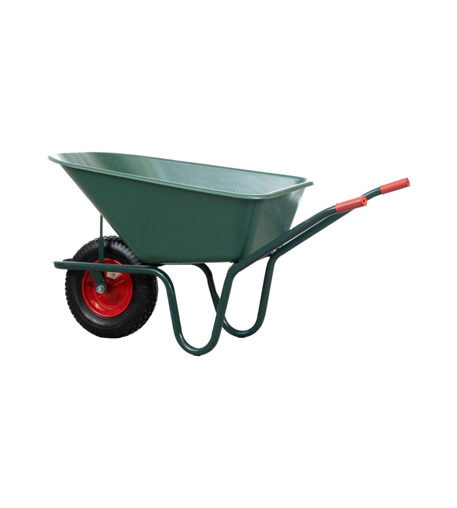 CARRIOLA DA GIARDINO EUROGARDEN CON VASCA IN PVC DA 100 LITRI E TELAIO IN ACCIAIO