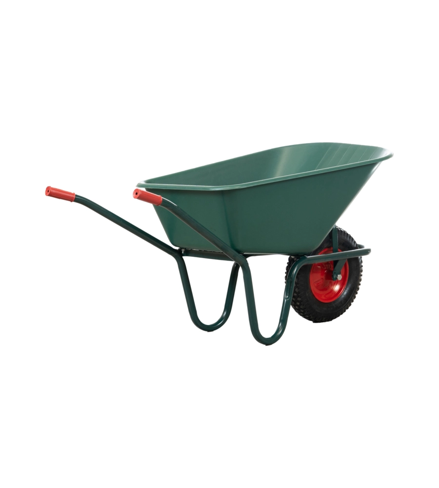 CARRIOLA DA GIARDINO EUROGARDEN CON VASCA IN PVC DA 100 LITRI E TELAIO IN ACCIAIO