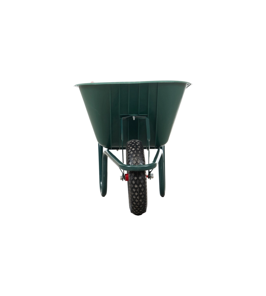 CARRIOLA DA GIARDINO EUROGARDEN CON VASCA IN PVC DA 100 LITRI E TELAIO IN ACCIAIO