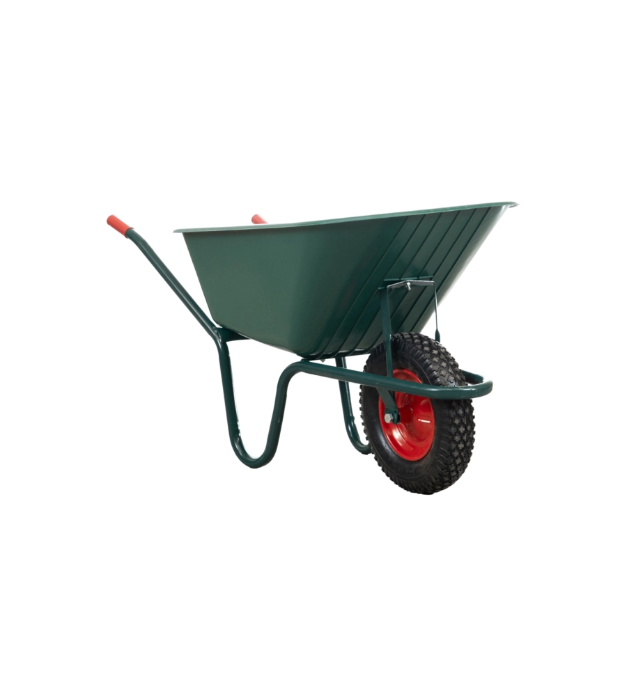 CARRIOLA DA GIARDINO EUROGARDEN CON VASCA IN PVC DA 100 LITRI E TELAIO IN ACCIAIO