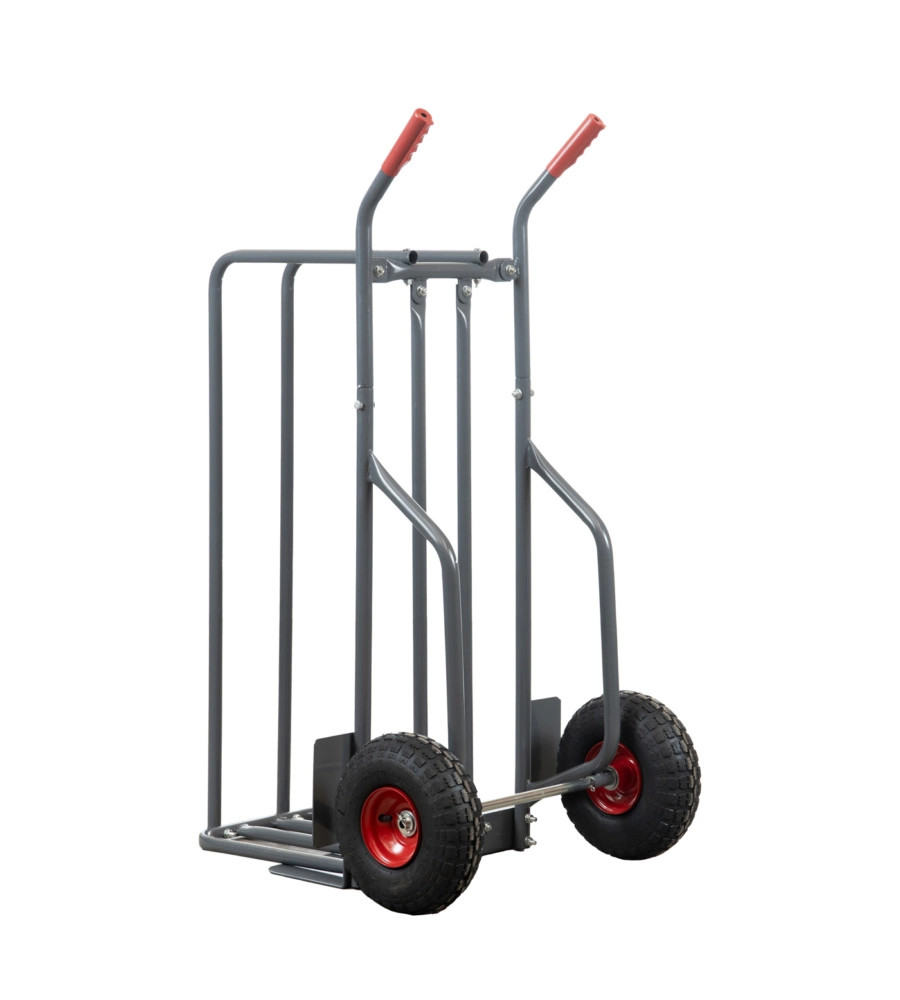 CARRELLO PORTA LEGNA CON RUOTE GONFIABILI E CAPACITÀ 250 KG