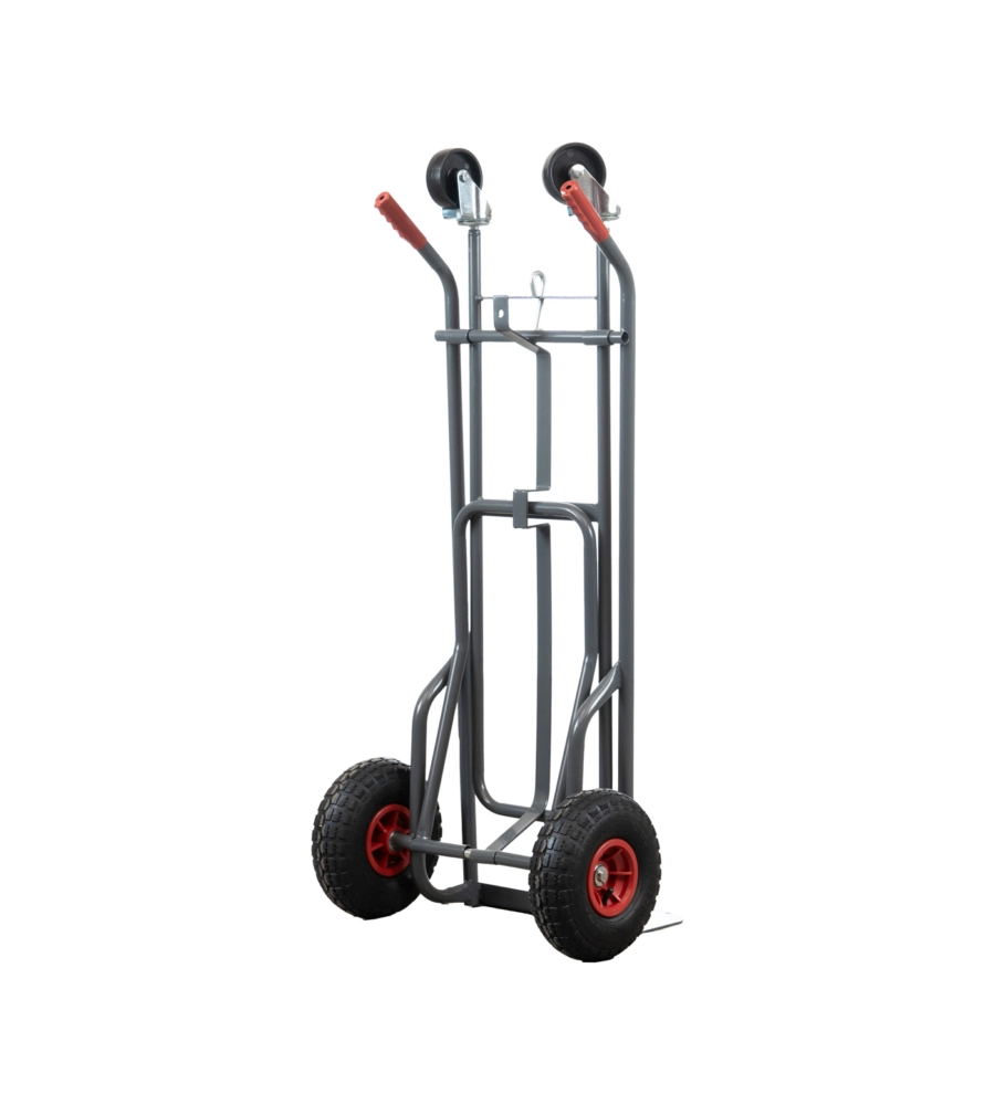 CARRELLO PORTALEGNA A 2 POSIZIONI EUROGARDEN IN METALLO VERNICIATO PORTATA 250 KG 57X56X117 CM
