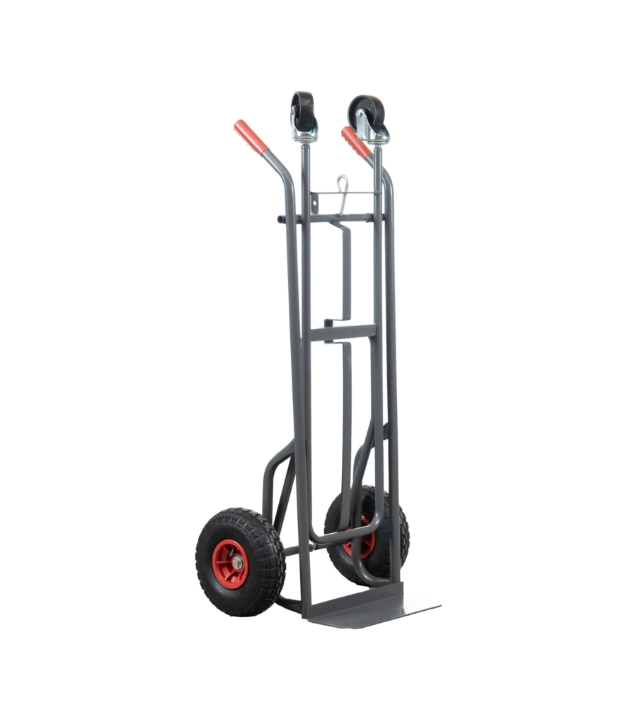 CARRELLO PORTALEGNA A 2 POSIZIONI EUROGARDEN IN METALLO VERNICIATO PORTATA 250 KG 57X56X117 CM