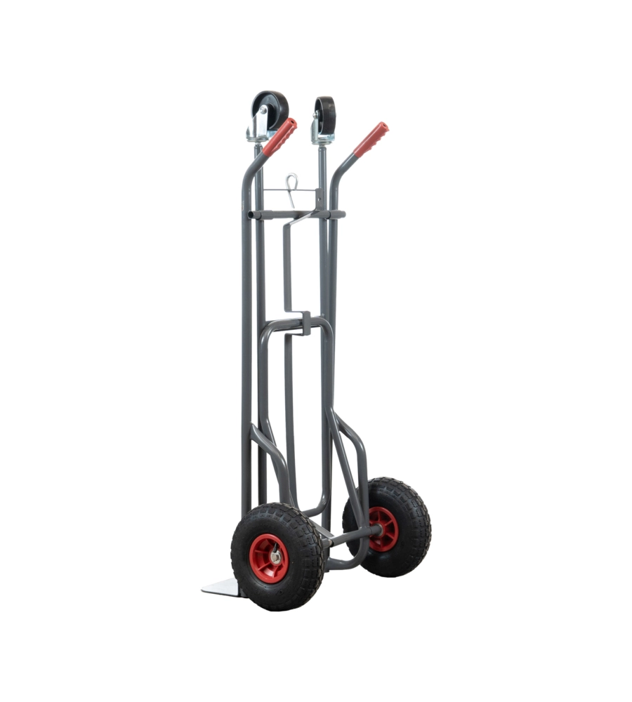 CARRELLO PORTALEGNA A 2 POSIZIONI EUROGARDEN IN METALLO VERNICIATO PORTATA 250 KG 57X56X117 CM