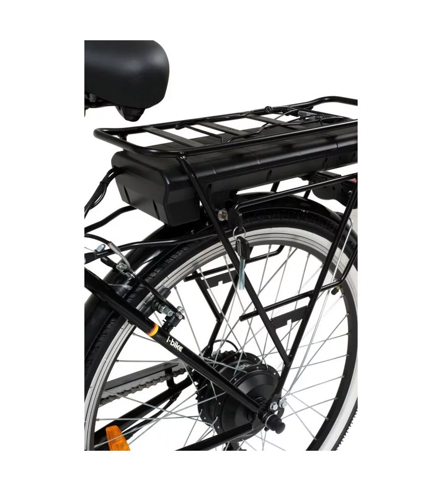 BICI ELETTRICA I-BIKE "CITY EASY URBAN" 26" 45 KM NERA