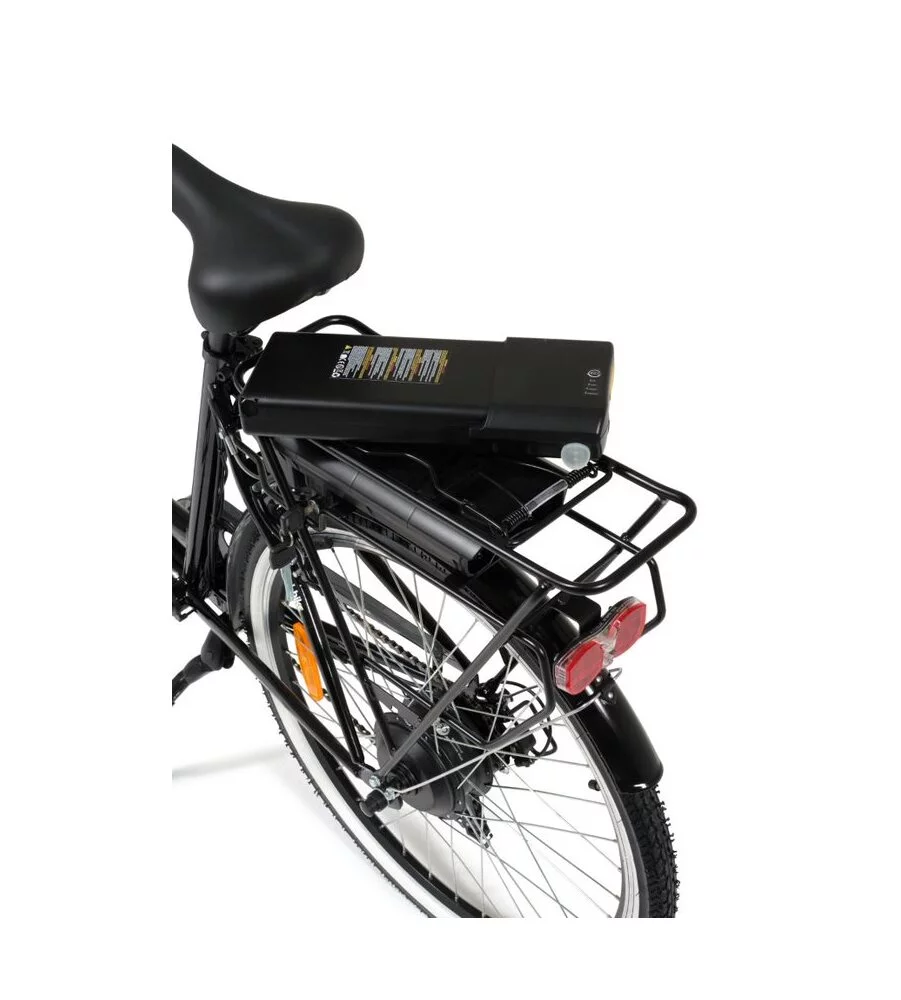 BICI ELETTRICA I-BIKE "CITY EASY URBAN" 26" 45 KM NERA