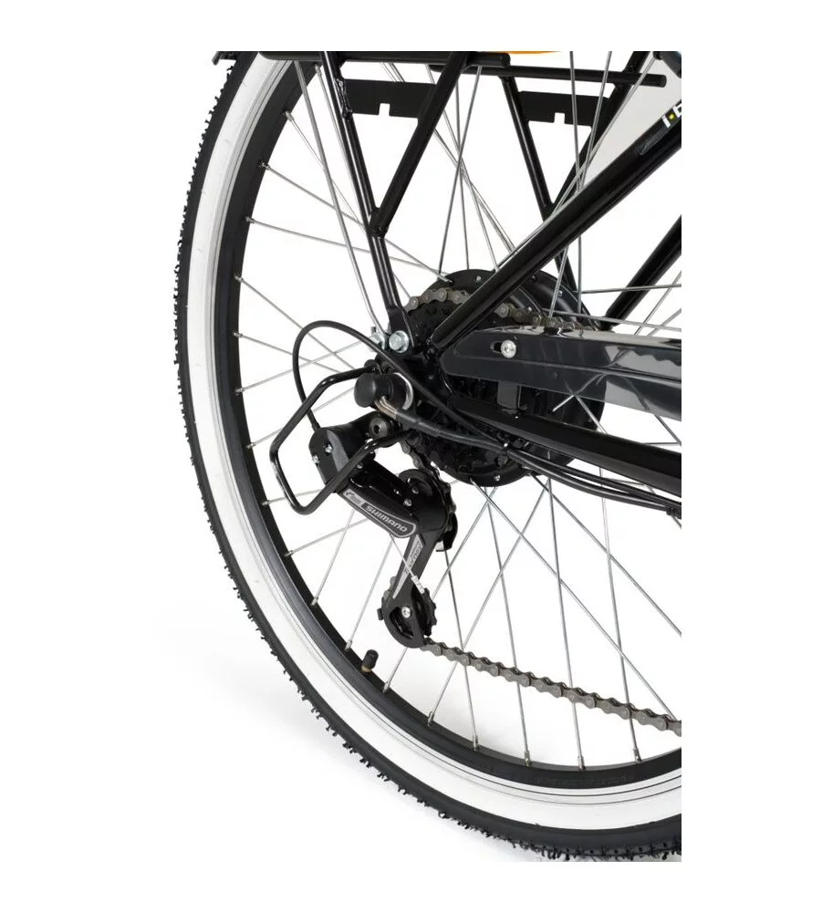 BICI ELETTRICA I-BIKE "CITY EASY URBAN" 26" 45 KM NERA