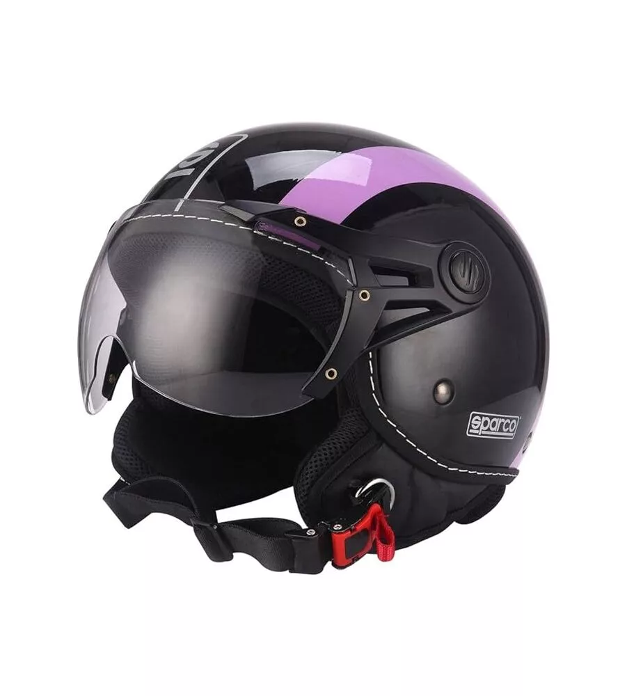 CASCO MOTO SPARCO "SP501" NERO/VIOLA, TG L