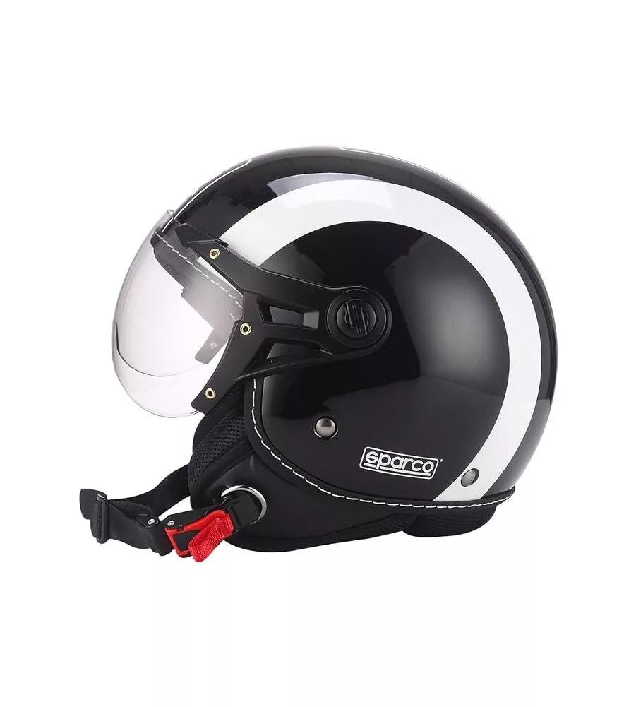 CASCO MOTO SPARCO "SP501" NERO/BIANCO, TG XL