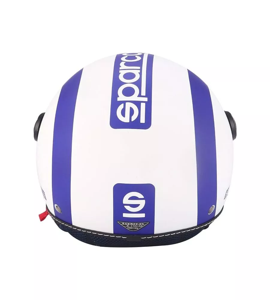 CASCO MOTO SPARCO "SP501" BIANCO/BLU, TG XL