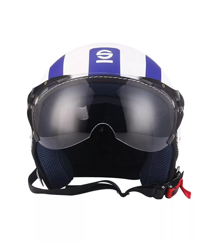CASCO MOTO SPARCO "SP501" BIANCO/BLU, TG XL
