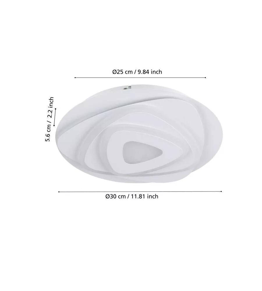 PLAFONIERA LED DA ESTERNO EGLO "PALAGIANO" BIANCO 4000K