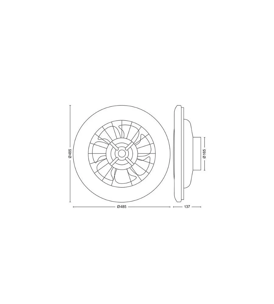LAMPADA VENTILATORE A LED PHILIPS 6500 K