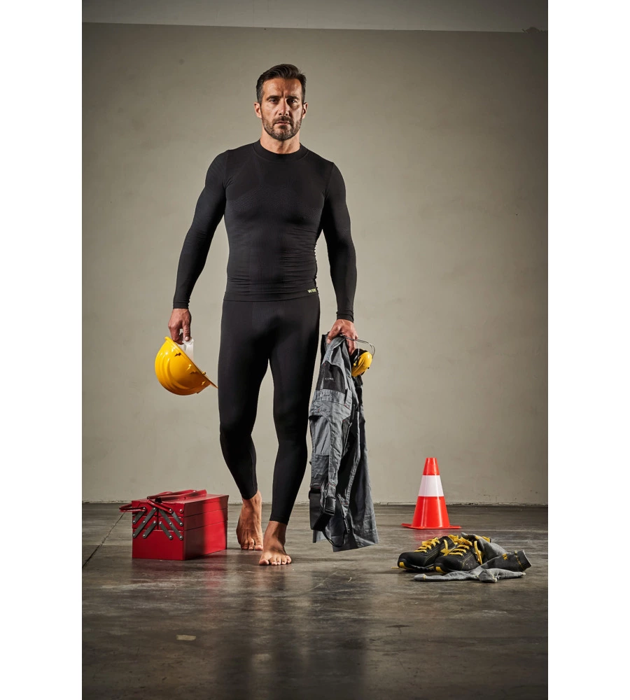 1 PEZZO LEGGINS TECNICO "WRK303" NERO, TG L/XL - WRK