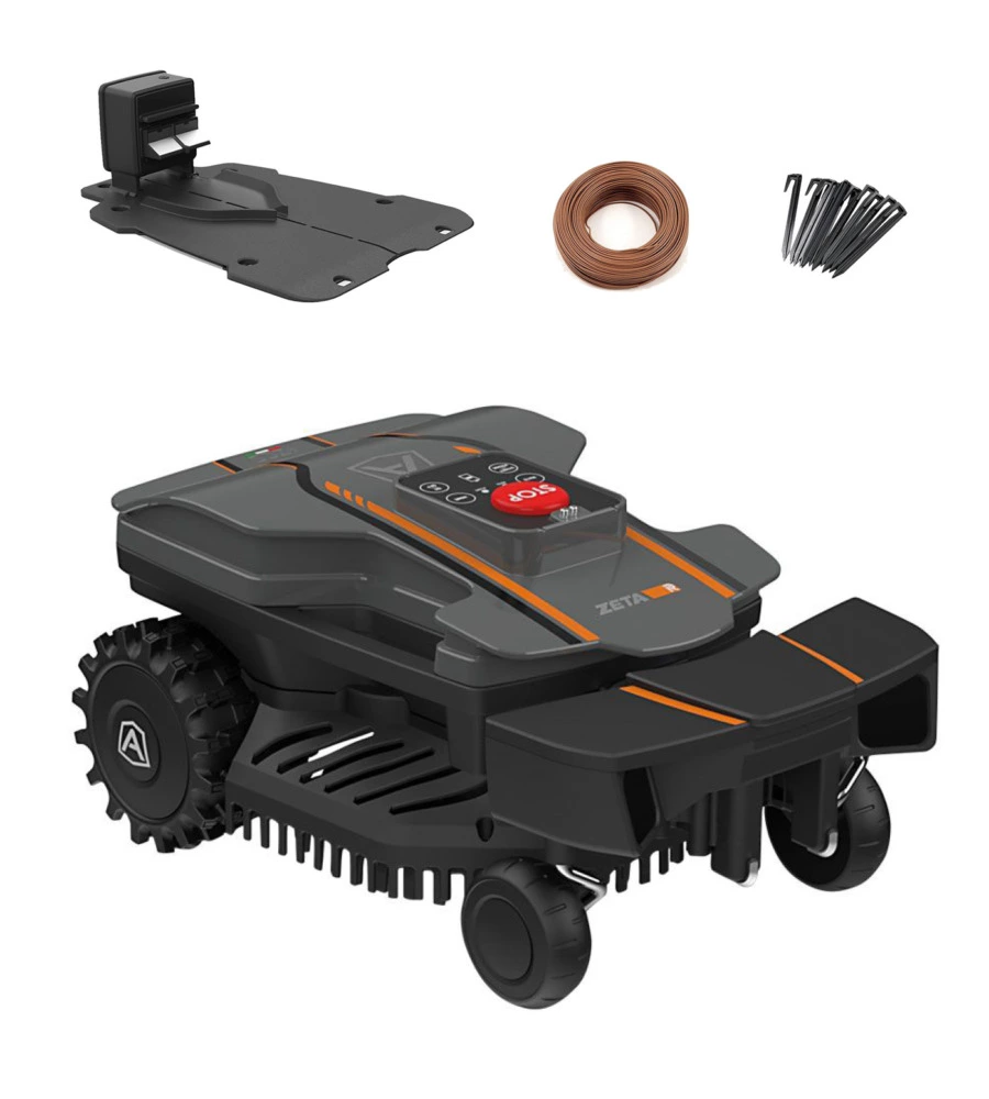 ROBOT TAGLIAERBA SENZA FILO PERIMETRALE AMBROGIO "ZETA R" E KIT SMART SYSTEM AREA DI TAGLIO 800 MQ