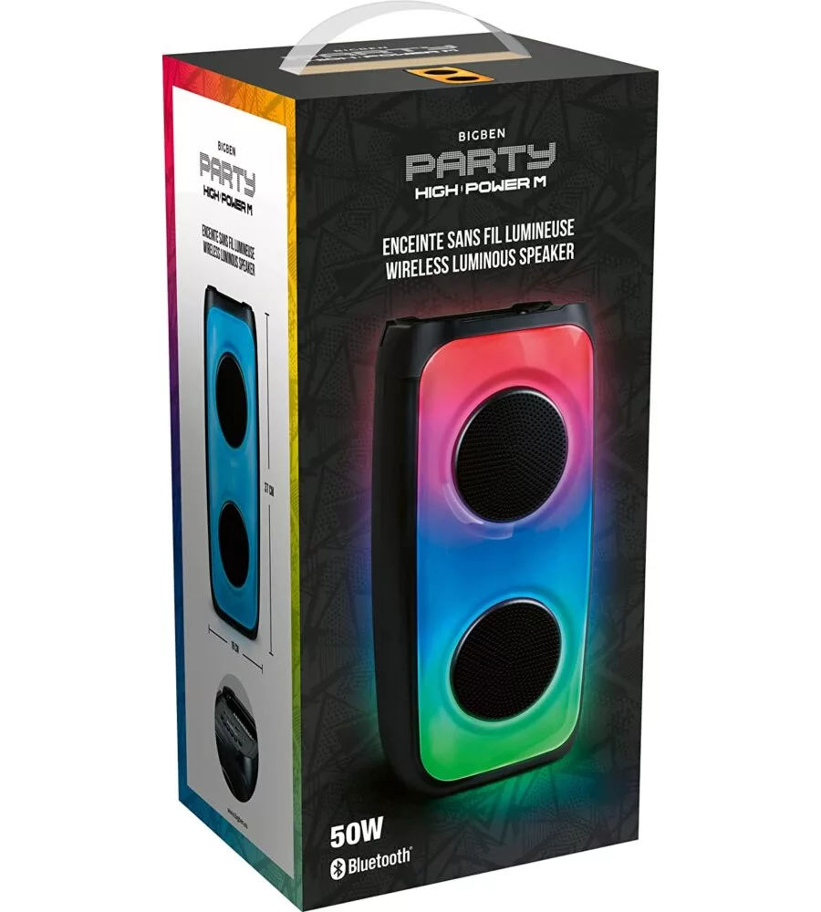SPEAKER CON EFFETTO LUMINOSO "HIG POWER"  WIRELESS, 50 W