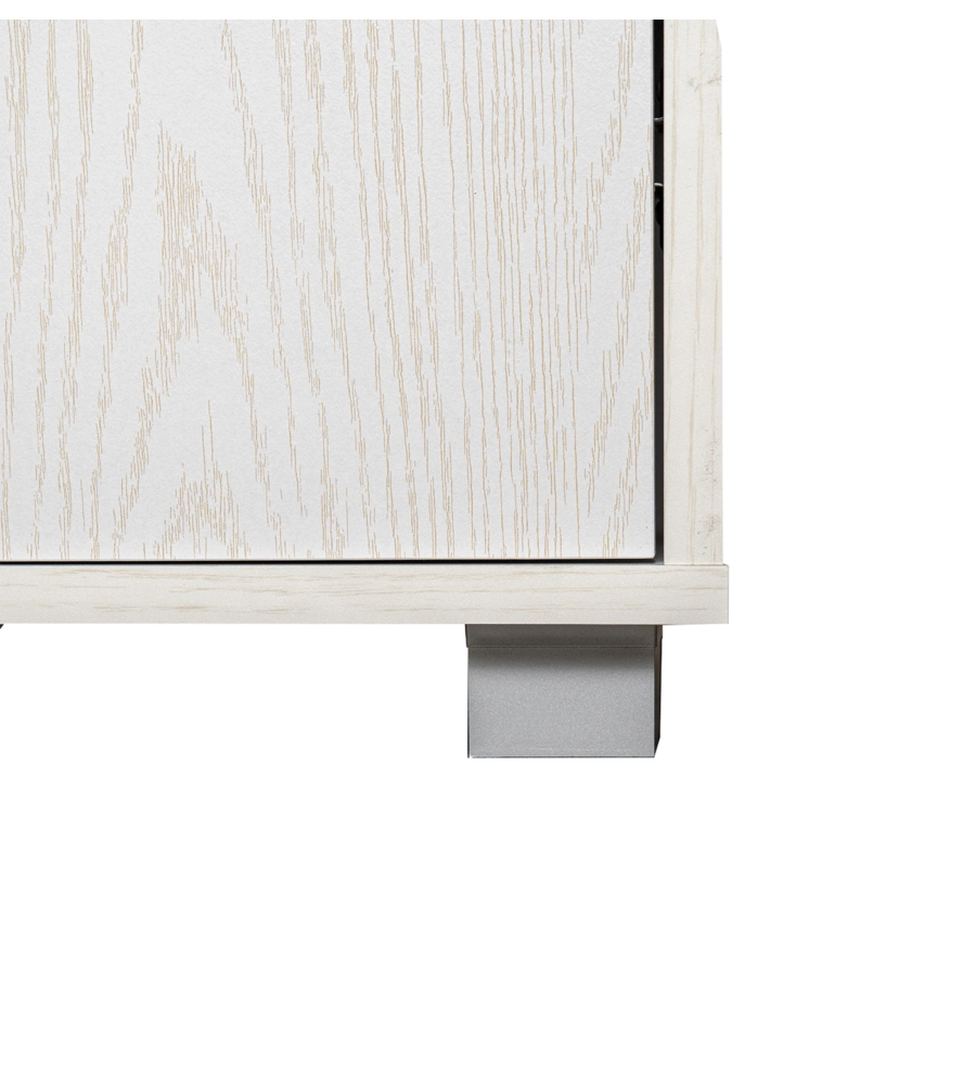 ARMADIO 2 ANTE BATTENTI BELLAHOME EFFETTO VENATO BIANCO 78X35X170 CM
