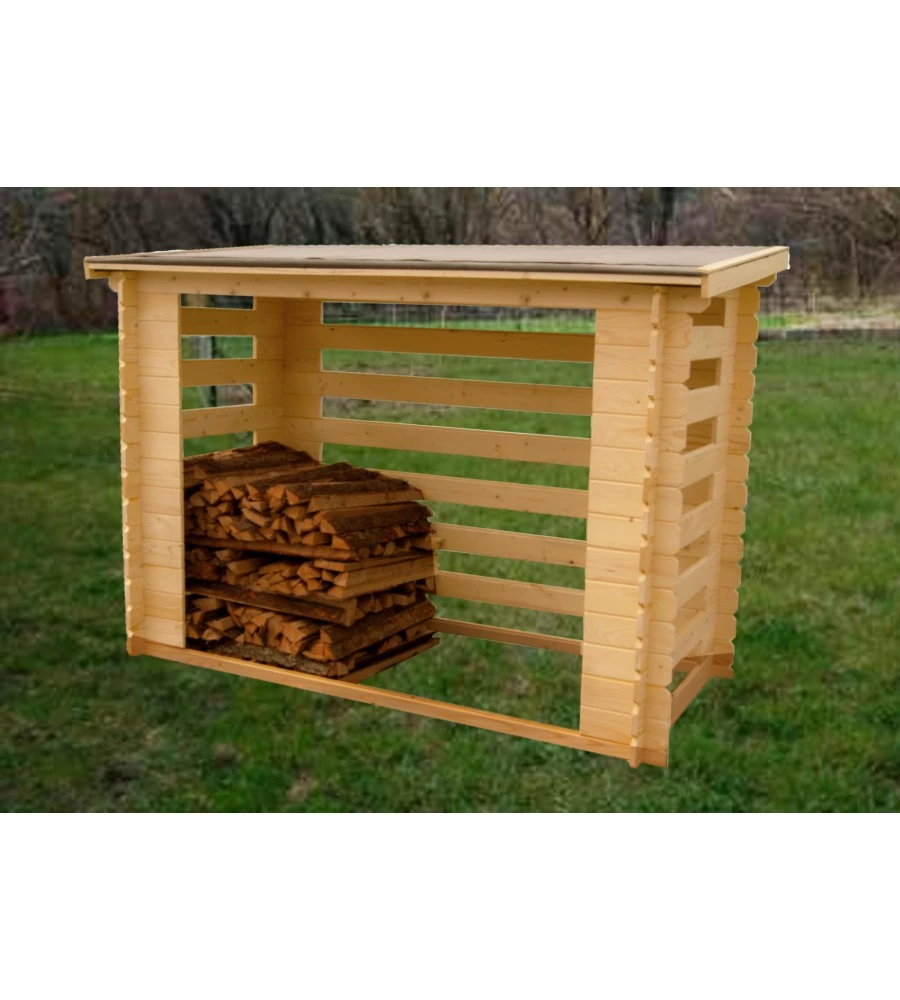 LEGNAIA IN LEGNO PER LEGNA DA ARDERE 236X119X167 CM