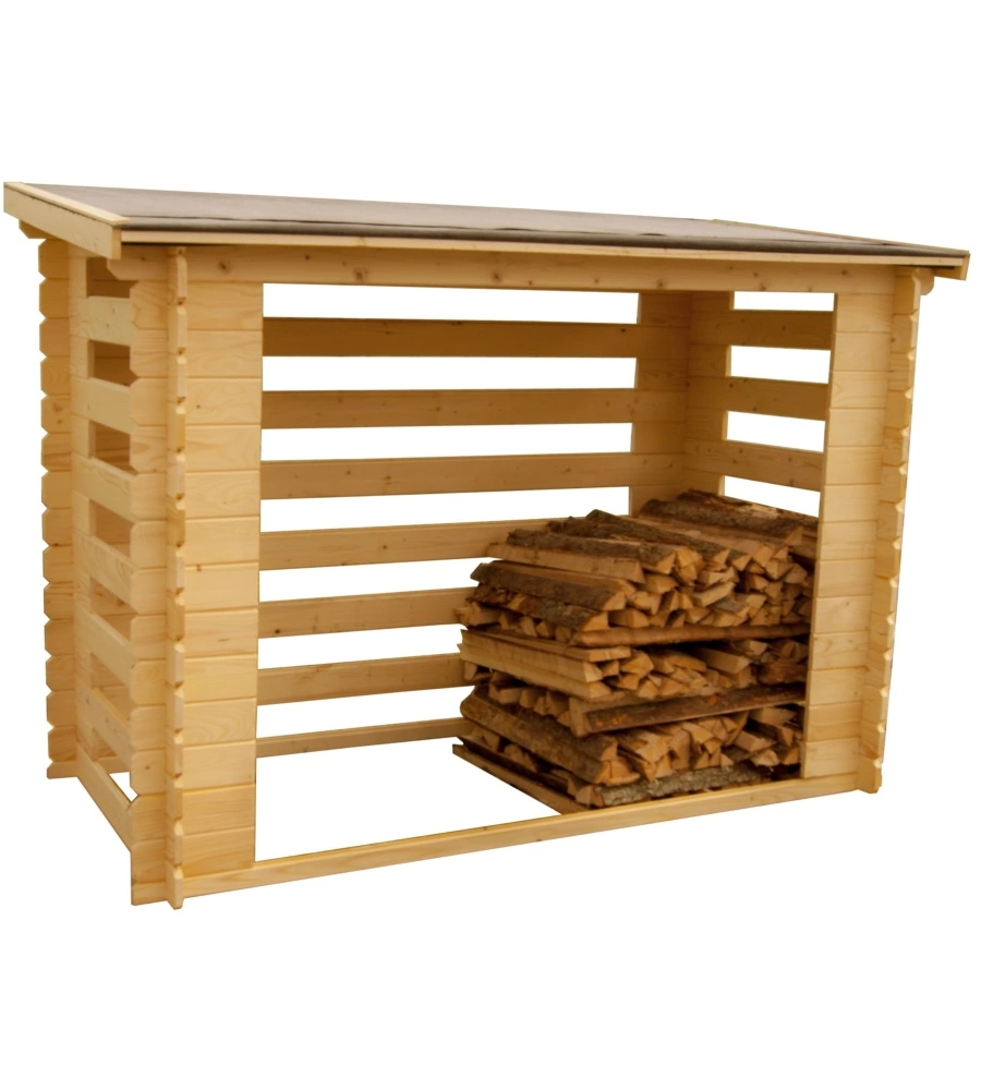 LEGNAIA IN LEGNO PER LEGNA DA ARDERE 236X119X167 CM