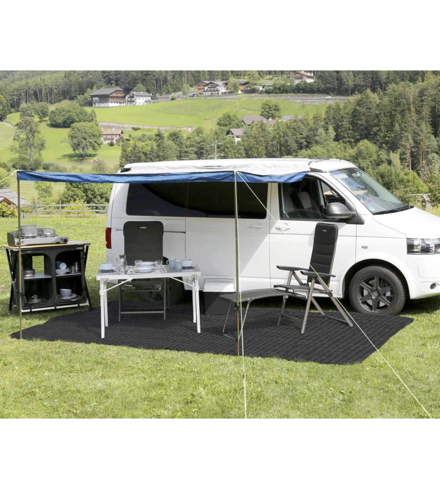 STUOIA DA CAMPEGGIO BRUNNER "BALMAT" NERO E BIANCO  250X500 CM