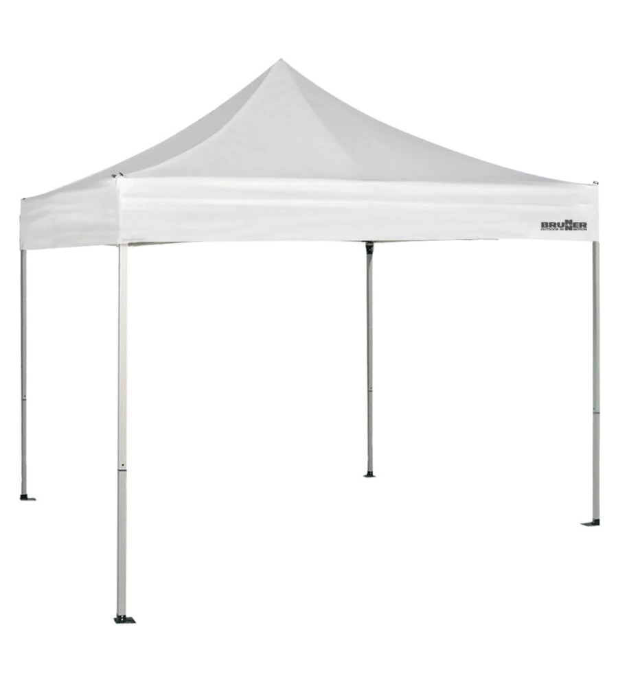 GAZEBO DA CAMPEGGIO BRUNNER "ZEBO ENJOY 2.0" IN ACCIAIO E POLIESTERE BIANCO 3X3 M