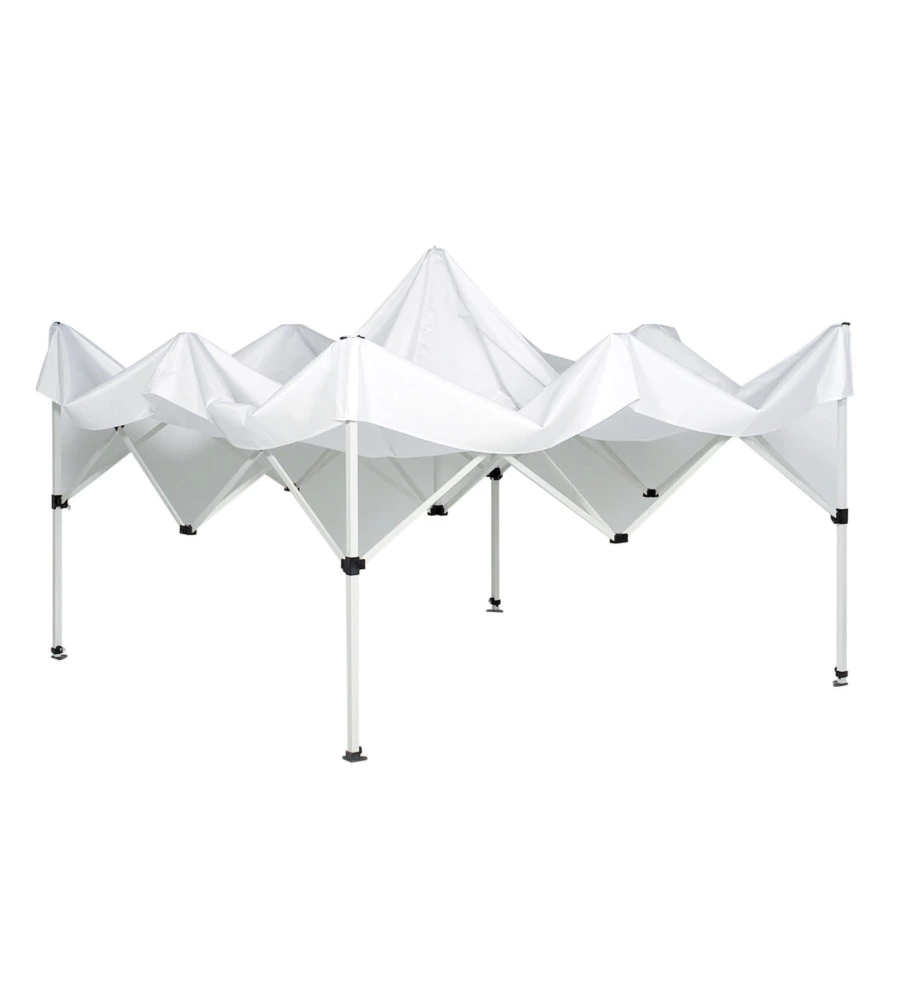GAZEBO DA CAMPEGGIO BRUNNER "ZEBO ENJOY 2.0" IN ACCIAIO E POLIESTERE BIANCO 3X3 M